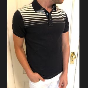 Banana Republic Placed Stripe Polo
